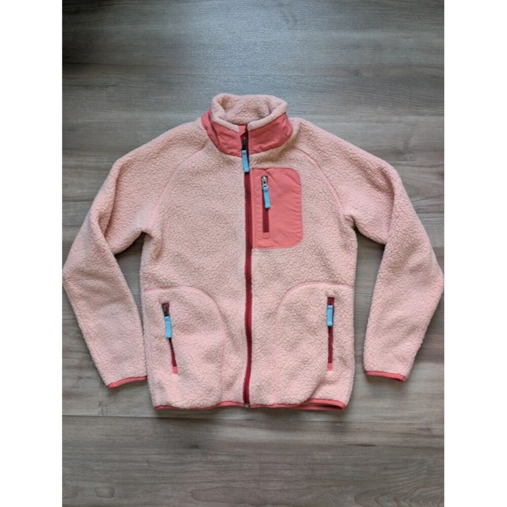 Hanna Andersson Pink Fleece Full Zip Jacket, 12Y (U2)